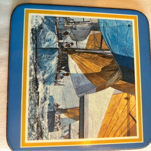 Racing yachts royal table coasters - Picture 6 of 10